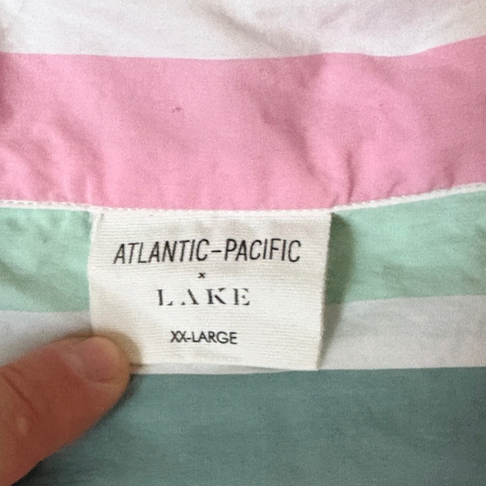 Lake x Atlantic Pacific Striped Women's Pajama Set - Picture 3 of 7